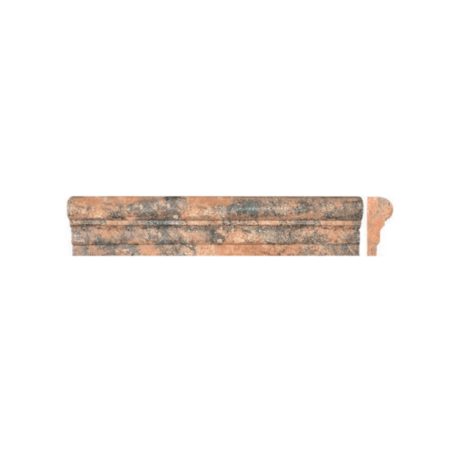 Red Mexican | Travertine - 2.5x12 in. Grande Chair Rail Moulding | Honed
