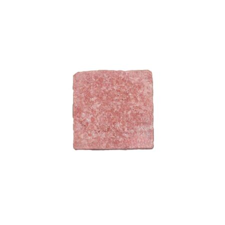 Persian Red | Travertine - 4x4 in. Field Tile | (Cross-cut) Tumbled