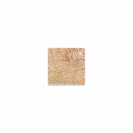 Peach | Travertine - 4x4 in. Field Tile | Tumbled