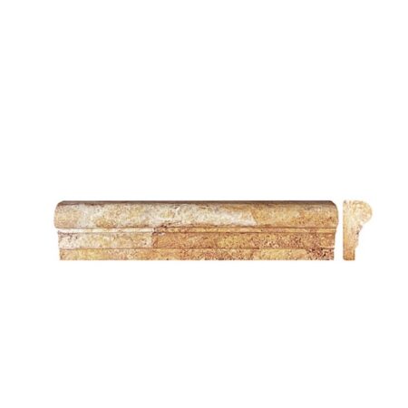 Peach | Travertine - 2.5x12 in. Grande Chair Rail Moulding | Honed