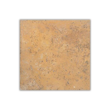 Golden Antique | Travertine - 16x16 in. Field Tile | Brushed