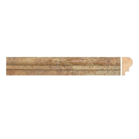 Golden Antique | Travertine - 2x12 in. Type 1 Chair Rail Moulding | Honed