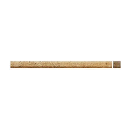 Golden Antique | Travertine - 3/4x12 in. Flat-Square Liner | Honed