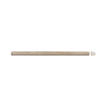 Noce (Walnut) | Travertine - 5/8x12 in. Pencil Moulding | Honed