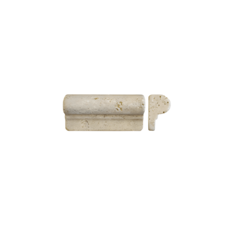 Noce (Walnut) | Travertine - 1.75x4 in. Chair Rail Moulding | Tumbled