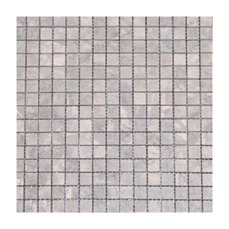 Grey Mist | Marble - 5/8x5/8 in. Straight Joint Mosaic | Honed/Polished