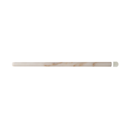 Afyon Sugar | Marble - 5/8x12 in. Pencil Moulding | Polished