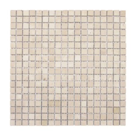 Durango | Travertine - 5/8x5/8 in. Straight Joint Mosaic | Tumbled