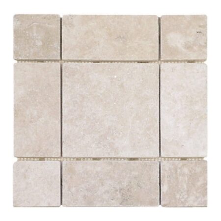 Durango | Travertine - Pattern A Mosaic | Tumbled