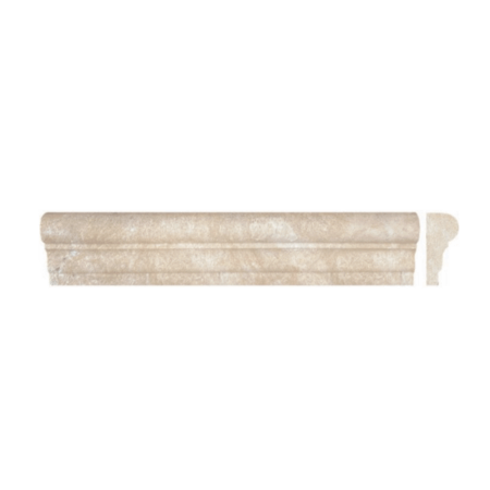 Durango | Travertine - 2.5x12 in. Grande Chair Rail Moulding | Honed