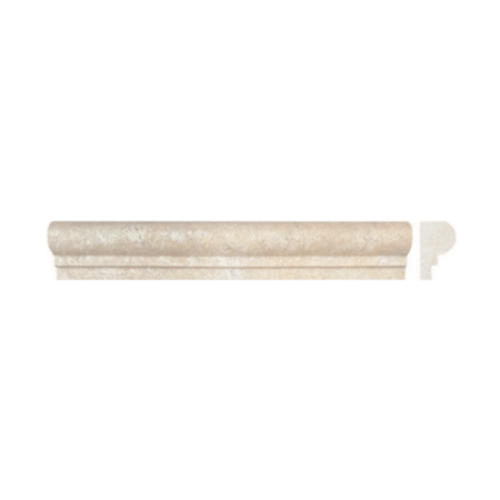 Durango | Travertine - 2x12 in. Chair Rail Moulding | Honed