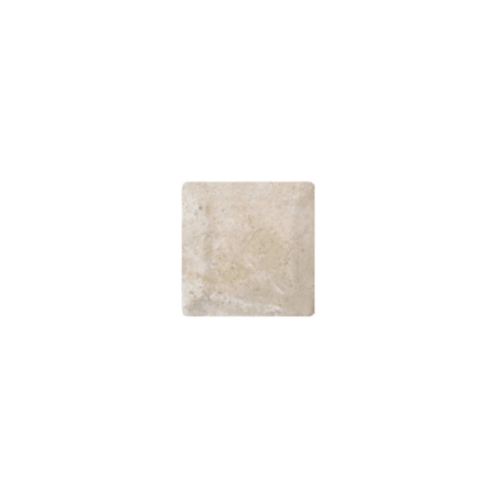 Durango | Travertine - 4x4 in. Field Tile | Pillowed & Honed w/ Rolled Edge (3/8" Thick)