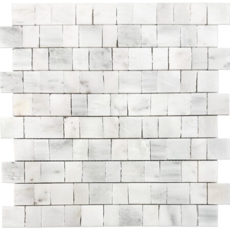 White Statuary | Marble - 1 in. Hand Clipped Mosaic | Honed