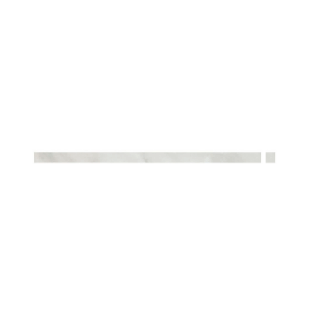 White Statuary | Marble - 5/8x12 in. Flat-Square Liner Moulding | Polished