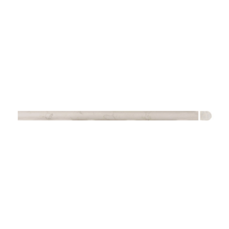 Bianco Perlino | 12 in. Pencil Moulding | Honed