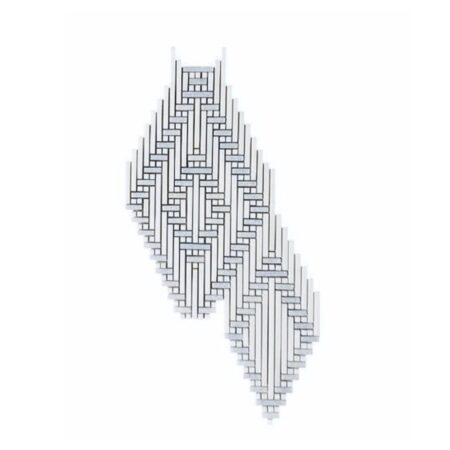 Blue Celeste | Marble - Vienna Diamond w/ White Elegant Select | Honed