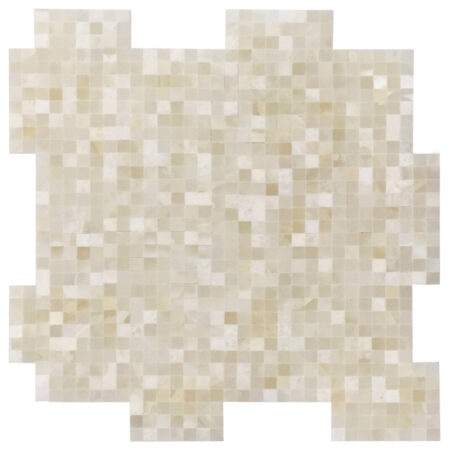 Persian Vanilla Gold | Onyx - 3/8x3/8 in. Interlocking Tight Joint Mosaic | Premium Polished