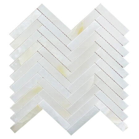 Persian Cloud | Onyx - 3/4x4 in. Herringbone Mosaic | Polished