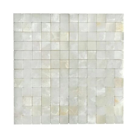 Persian Cloud | Onyx - 1x1 in. Straight Joint Mosaic | Honed/Polished