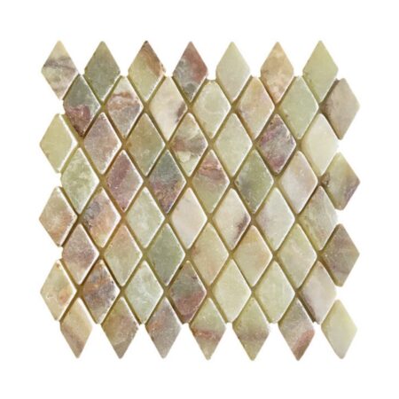 Green Persian Pistachio | Onyx - Harlequin Mosaic | Tumbled