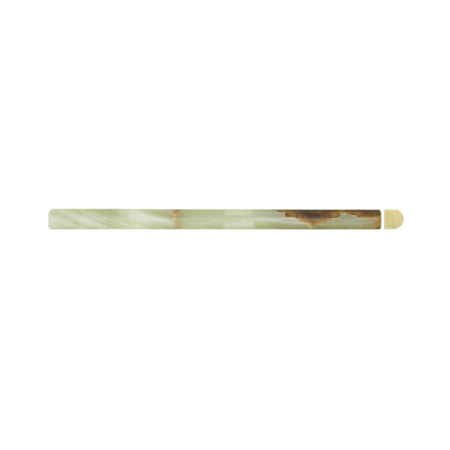 Green Persian Pistachio | Onyx - 3/4x12 in. Pencil Moulding | Honed