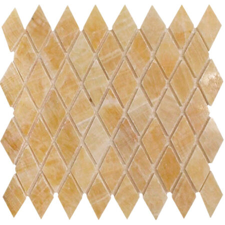 Golden Honey | Onyx - Harlequin Mosaic | Polished