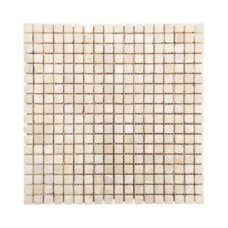 Golden Honey | Onyx - 5/8x5/8 in. Straight Joint Mosaic | Tumbled