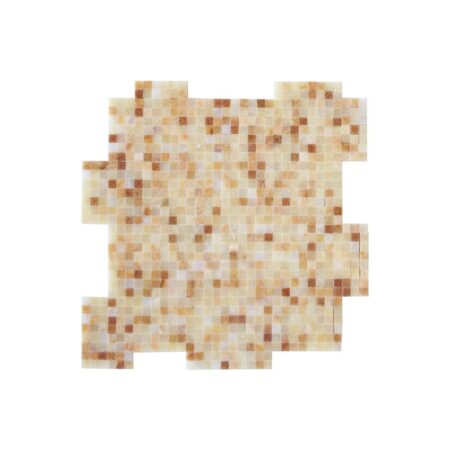 Golden Classic Persian | Onyx - 3/8x3/8 in. Interlocking Straight Joint Mosaic | Polished