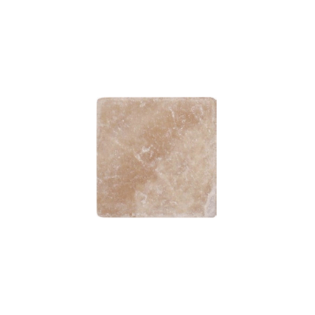 Caramella (Sable/Cappuccino) | Onyx - 4x4 in. Field Tile | Tumbled