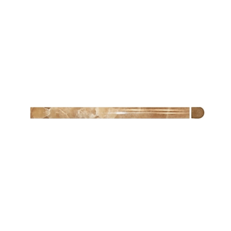 Caramella (Sable/Cappuccino) | Onyx - 5/8x12 in. Pencil Moulding | Polished
