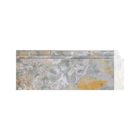 Blue Aqua Gold | Onyx - 5x12 in. Base Moulding | Polished