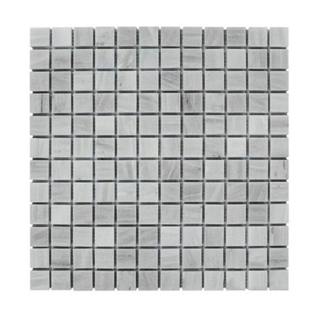 Greige Elegant | Marble- 1x1 in. Straight Joint Mosaic | Honed