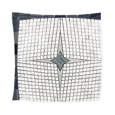 Silver Pearl | Starlight - w/ White Elegant & Palissandro Blue | Polished