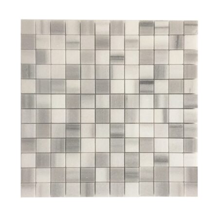Silver Paradise | Marble - 1x1 in. Straight Joint Mosaic | Polished