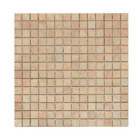 Giallo Reale | Marble - 3/4x3/4 in. Straight Joint Mosaic | Tumbled
