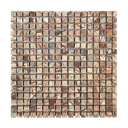 Cafe Forest | Marble - 5/8x5/8 in. Straight Joint Mosaic | Polished