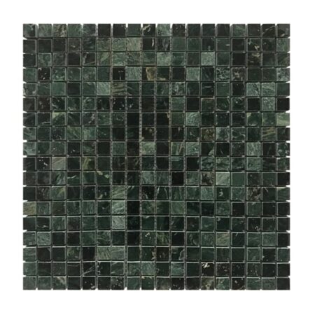 Verde Green | Marble - 5/8x5/8 in. Straight Joint Mosaic | Polished