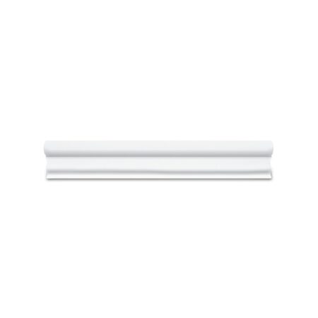 Grandview - Carlyle White | Marble - 1 3/4x12 in. Chair Rail Moulding | Honed