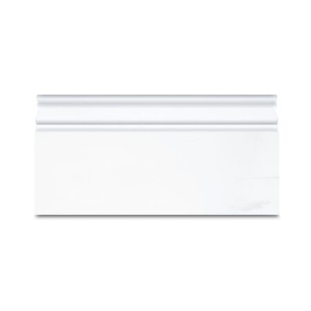Grandview - Carlyle White | Marble - 6x12x3/4 in. Base Moulding | Honed