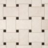 Winslow - Kingston Cream | Basketweave Mosaic w/ Henley Dot