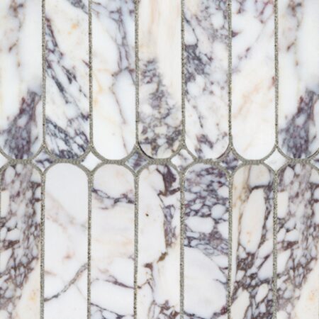 Grandview - Stratford Violet | Marble - Pill & Star Mosaic | Honed