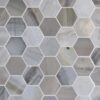 Grandview – Devonshire Blue | Marble – 2 in. Hexagon Mosaic Tile | Honed