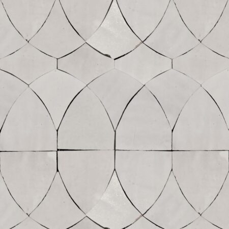 Zellige Oasis - Drift | Terra Cotta – Petal Pattern Mosaic Tile