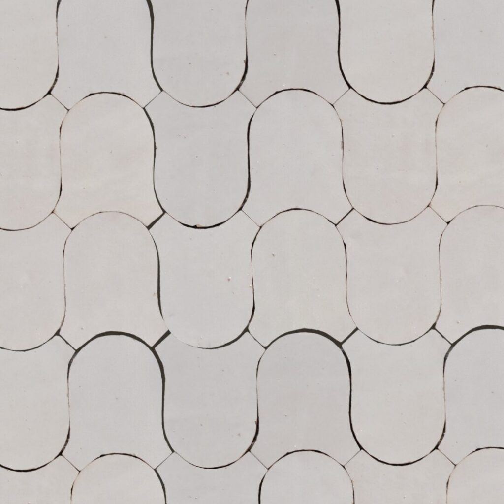 Zellige Oasis - Drift | Terra Cotta – Wave Pattern Mosaic Tile