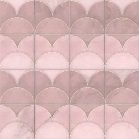 Crio - Tuk Tuk The 7 Hills Of Lisbon | 4x4 in. Tile in Pink Street | Marble