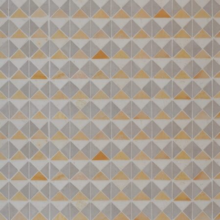 Cape Town  - Bo-Kaap Blocks Mosaic in Geel | Limestone - Honed