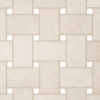 Winslow - Kingston Cream | Basketweave Mosaic w/ Carlyle Dot