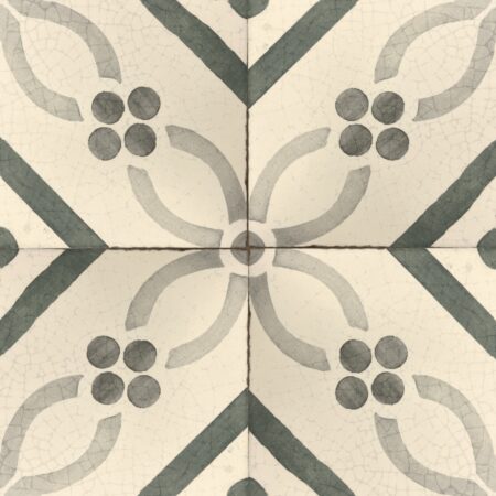 Rue Cler – Aimee | Porcelain - 6x6 in. Deco Field | Matte Crackle