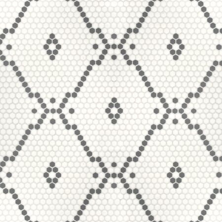 Shoal - Bistro | Glass Tile - Wrigley Mosaic | Snow & Coal