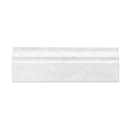 white marble base moulding